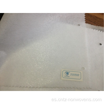 Tela no tejida unida química para la interlirción de prendas